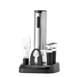 Valentine's Day Gifts Automatic Silvery Stainless Standing Electric Red Wine Opener Gifts Set