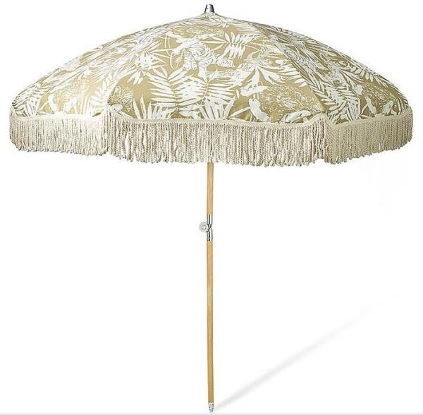beach umbrella no tilt beach umbrella uv protection outdoor with tassel