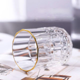 Creative carved mccarron whisky glass brandy glass Ginza whisky glass for bar