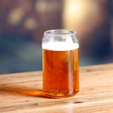 creative bar beer glass  Borosilicate glass cans Beer Glass custom LOGO printing pattern
