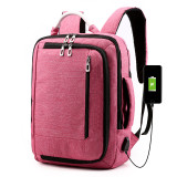 OEM Multi-functional  Anti theft 3 compartment  Nylon Executive USB laptop bag backpack