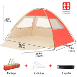 Outdoor beach tents portable camping easy set up Sunscreen coating pop up beach tent with shade shelter UV50+