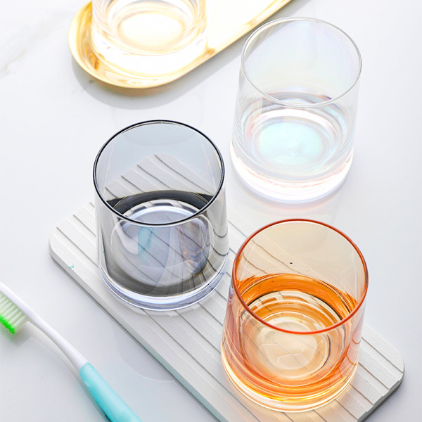 Spraying Color Glass Tumbler whisky  wine glass cup drinking water storage glass cup