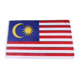 Customized size high quality 3*5ft Malaysian flag banner wholesale