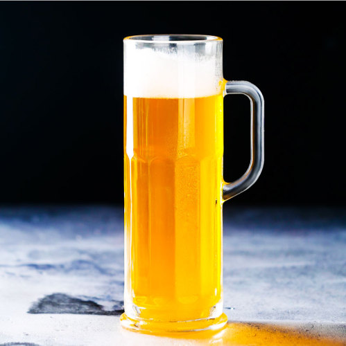 Hotsale new design tall creative 1000ml large   German Beer Glass Draft  beer cups with handles accept customization
