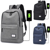 wholesale custom logo men back pack backpack bag notebook bags USB charging business laptop backpack
