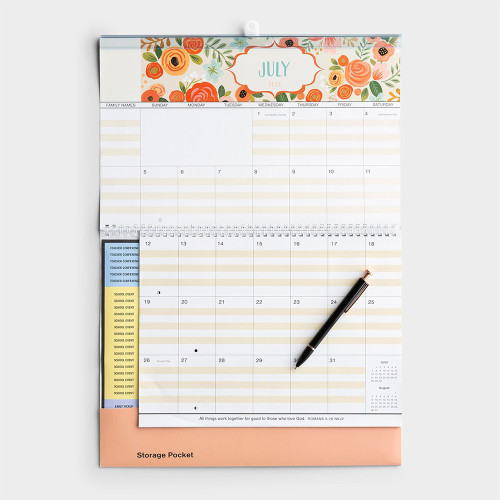 Hot Sale  Flip over Art Paper Printing Wall Calendar Yearly Family Planner