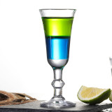 small champagne glass/shot wine glass cup goblet Layered Rainbow shot glass cup