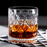 Wholesale cheap nail-shaped glass beer mug home drinking glass round whisky glass