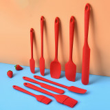 9 Pcs Heat Resistant Non-Stick Baking Spatula Small Silicone Kitchen Utensil Set