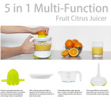 High quality Housing 5 in 1 Multi-Function Juices Electric Press Fresh Fruit Citrus Juicer
