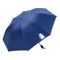 aluminum five fold mini windproof pocket umbrella black coating strong UV protection sunscreen umbrella