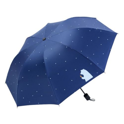 aluminum five fold mini windproof pocket umbrella black coating strong UV protection sunscreen umbrella