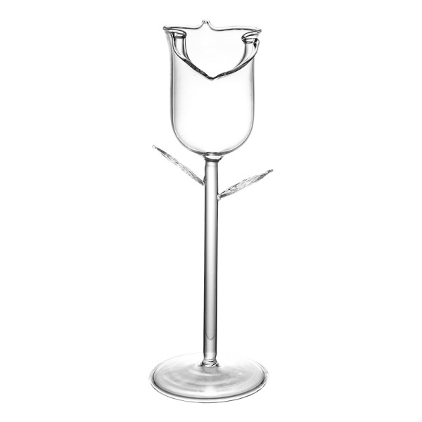Tall Rose Wine Glass Creative Glass Goblet Special Cocktail Glass Bar Supplies