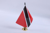 Custom in bulk mini national pirate top table flag stand set wholesale