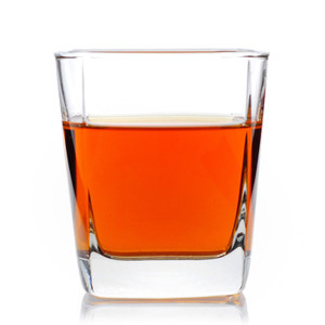 Wholesale 300ML Household Glass Water Cup Cocktail Glass Square Whiskey Glass