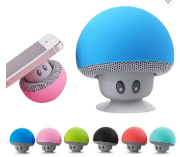Hot-sales cartoon music customized smart fun wireless cute mushroom small blue tooth small speaker