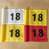 wholesale custom hanging small size putting green customized golf flag