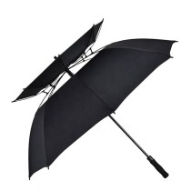 new strong windproof large size custom logo double umbrella golf