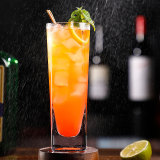 Wholesale Japanese Straight Colin Cocktail Glass Hypo Glass Cup Square Long Drinking Glass