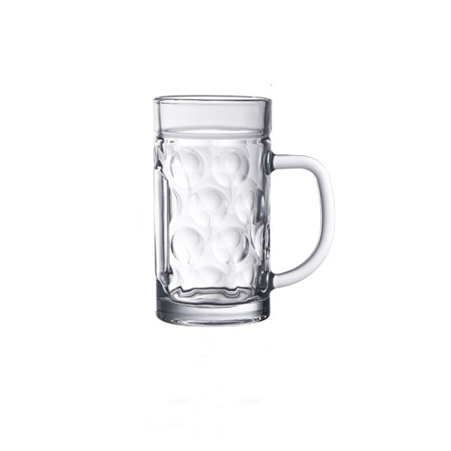 560ml  bubbles beer mugs with custom logo, bar use large volume beer glass with handle