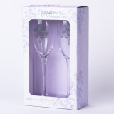 Custom Brand Logo Printing  champagne flutes glasses Wine Glas/Cup Champagne Flutes gift boxes