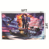 Customized 90*150cm cheaper low moq double side trump 2020 flag