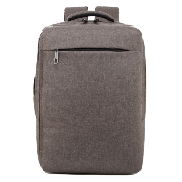 Waterproof Anti Theft Laptop Backpack USB Charging Port Business Scan Smart with Rain Cover 15.6 Inch Gray Black