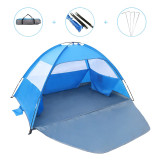 Outdoor beach tents portable camping easy set up Sunscreen coating pop up beach tent with shade shelter UV50+