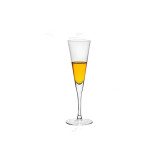 Hand-blown lead-free crystal glass champagne glass V shaped cocktail glass suppliers accept customized logos