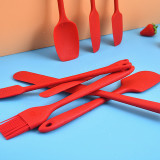 9 Pcs Heat Resistant Non-Stick Baking Spatula Small Silicone Kitchen Utensil Set