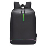 New Design Fashion Business Casual Nylon Waterproof Bag School Laptop Backpack with USB Charging Port