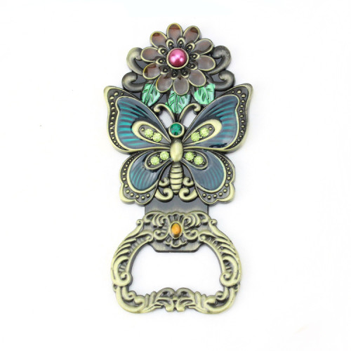 Wholesale Multi Function Creative Brass Gold Peacock Artware Beer Bottle Opener
