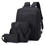 New 15.6 inch bag set fashion usb laptop backpack