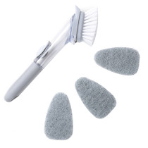 Automatic Liquid-adding Cleaning Tools Kitchen Cleaning Brush Sponge For Washing Dishes