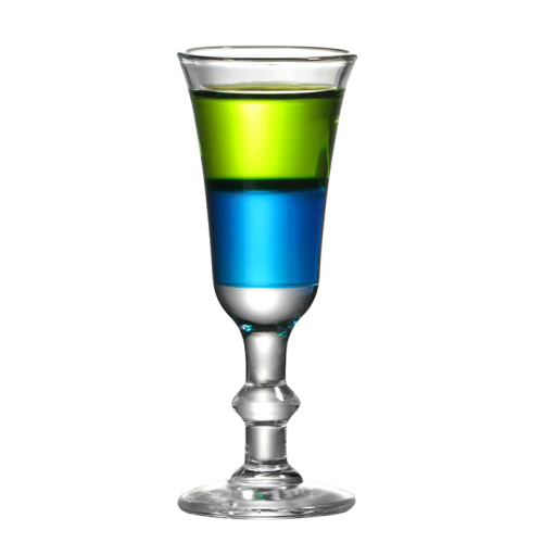 small champagne glass/shot wine glass cup goblet Layered Rainbow shot glass cup