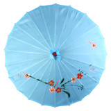 Handmade Chinese Wooden Handle Paper Umbrella Parasol With Handheld