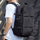2020 customized LOGO 15.6 inch laptop backpack bag large capacity outdoor leisure bag business  black backpack