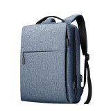 New Arrival OEM Custom Design Slim Waterproof Men Women Travel School Business Laptop Backpack With USB Charging Port