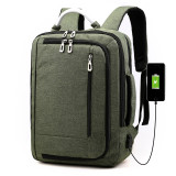 OEM Multi-functional  Anti theft 3 compartment  Nylon Executive USB laptop bag backpack