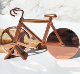 Stainless Steel Bicycle Pizza Slicer Cutter Cutting Wheel with Plastic Holder Kitchen Gadget Tool