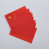 In stock China 14x21cm Five-star small red flags custom hand held flag wholesale