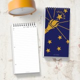 OEM Logo Small School Dairy Lined Paper Academic Spiral Undated Daily Agenda Planner Notebook Pad