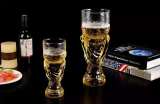 New Design beer glass mugs/drink glass cup/ glass beer mug cup beer glass cup for bar home