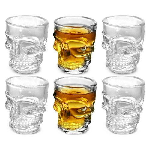 premium 0.5 oz/15 ml mini skull shot glass,sexy shot glass premium tequila rum skull shot glass