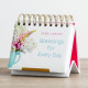 Custom Logo Desk Standing Flip Sprial 365 Daily Inspirational Perpetual Calendar