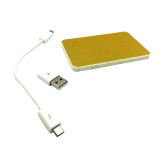 2018 hot selling 3000mah mobile lithium battery wallet power banks with usb flash drive