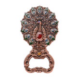 Wholesale Multi Function Creative Brass Gold Peacock Artware Beer Bottle Opener