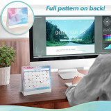 Custom Hot Sale Eco biodegradable Desktop Christian Standing Flip Monthly Calendar