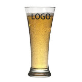 Custom logo Beer juice glass Cup Drinking Glasses with Simple Style China Beer Glass